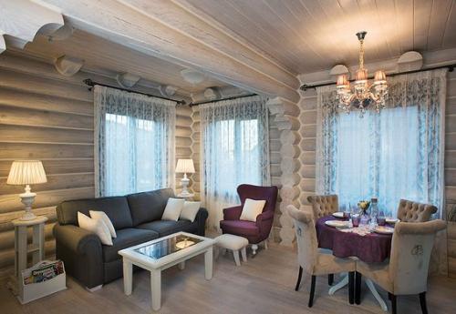 Современная избушка или бревенчатый интерьер 05
