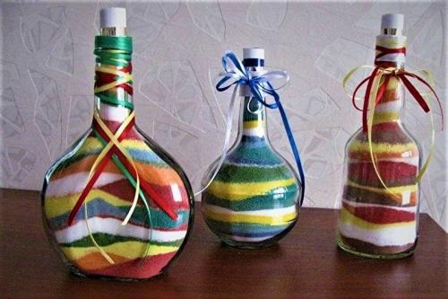 Декор бутылок своими руками 01