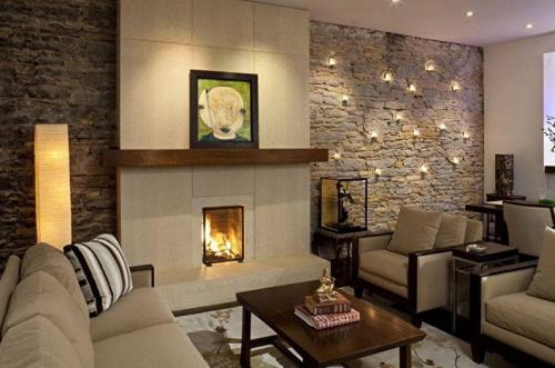 Декоративный камень в интерьере 07