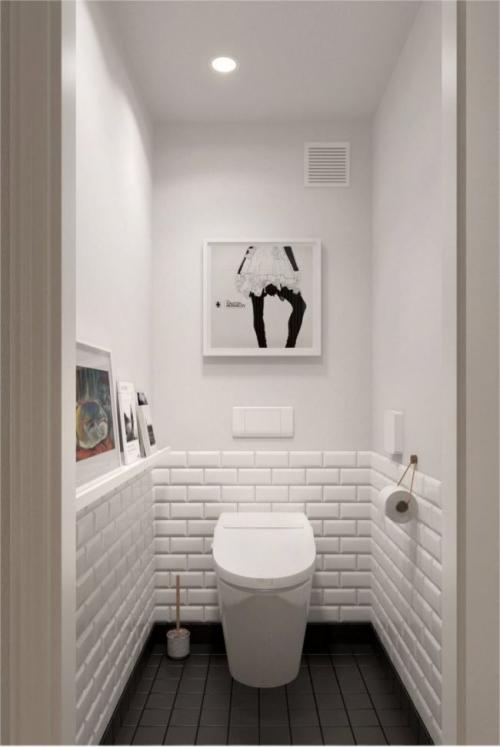 Дизайн маленького туалета с раковиной. Выбираем стиль помещения