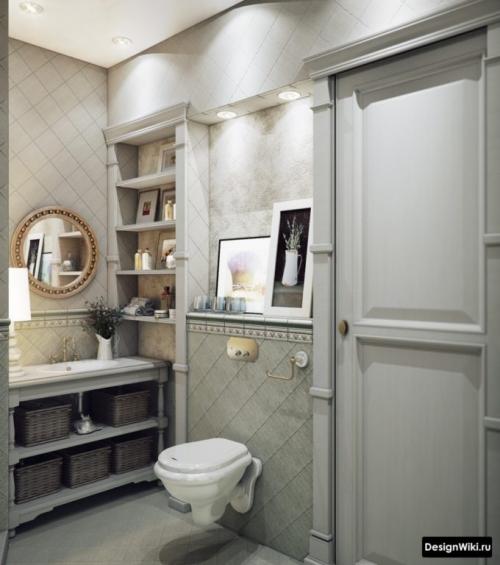 Туалет в стиле прованс. Советы и рекомендации 15