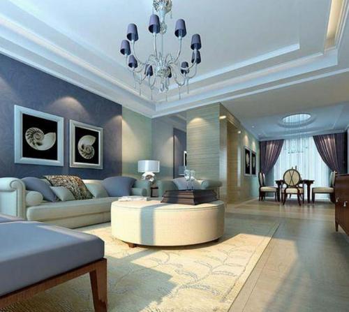 Сочетание бежевого и голубого в интерьере. БЕЖЕВО-ГОЛУБАЯ ГОСТИНАЯ: АЗЫ ДИЗАЙНА И ДЕКОРИРОВАНИЯ