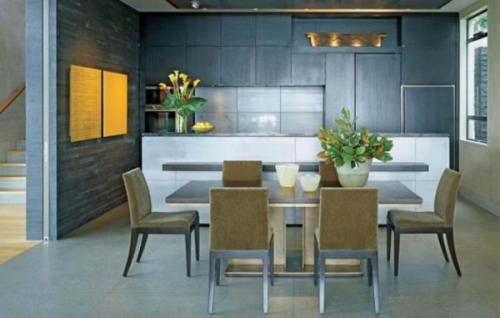 Керамогранит для кухни стен. Керамогранит в кухонном интерьере 04 Керамогранит для кухни стен. Керамогранит в кухонном интерьере 04