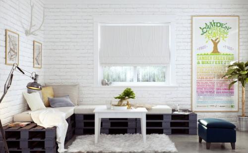 Отделка стены под кирпич. Гибкая 09