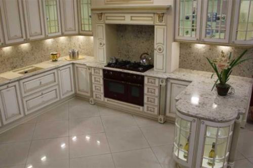 Крупноформатный керамогранит на фартук. Разновидности декоративного камня