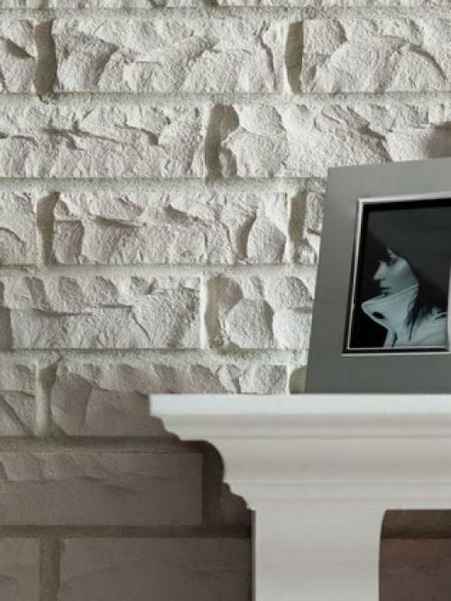 Отделка стены под кирпич. Гибкая 03