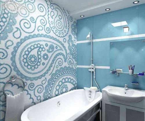 Белая плитка в сочетании с мозаикой. Как красиво сочетать плитку и мозаику в дизайне ванной комнаты