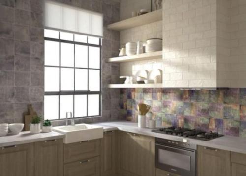 Крупноформатный керамогранит на фартук. Разновидности декоративного камня