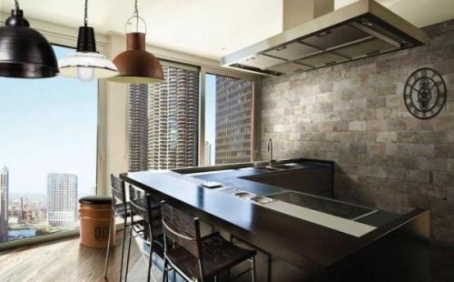 Керамогранит для кухни стен. Керамогранит в кухонном интерьере 08 Керамогранит для кухни стен. Керамогранит в кухонном интерьере 08