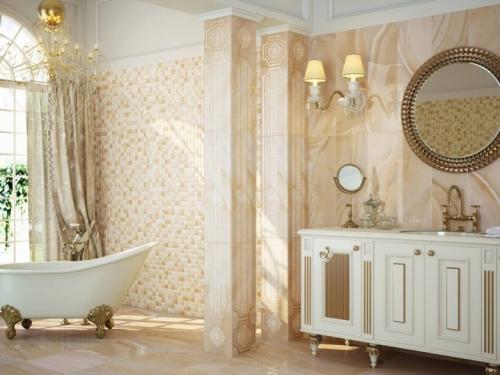 Сочетание мозаики и плитки. №7. Процесс укладки плитки мозаики 25 Сочетание мозаики и плитки. №7. Процесс укладки плитки мозаики 25