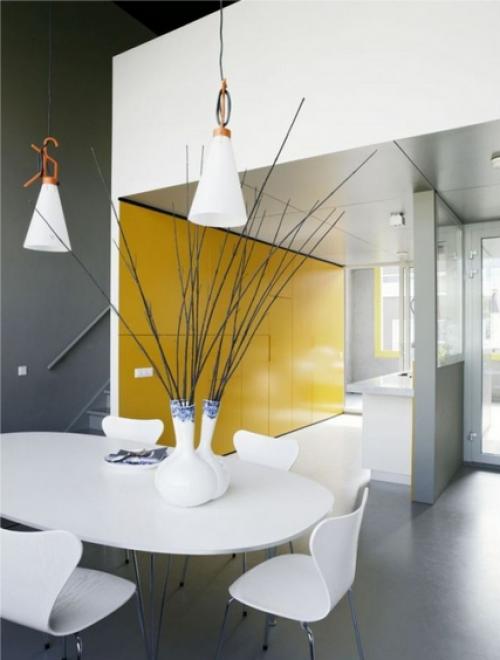 Сочетание серо голубого цвета в интерьере. С какими цветами сочетается серый в интерьере