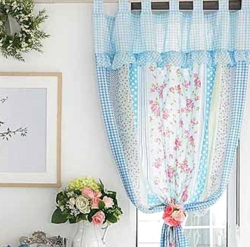 Шторы в русском стиле в деревенский дом. Шторы в стиле кантри