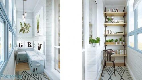 Интерьер однокомнатной квартиры 45 кв м. Холодные краски Скандинавии в мебели и декоре