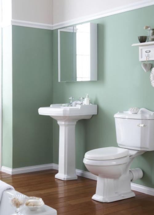 В ванной покрашенные стены. Подготовительные работы 10