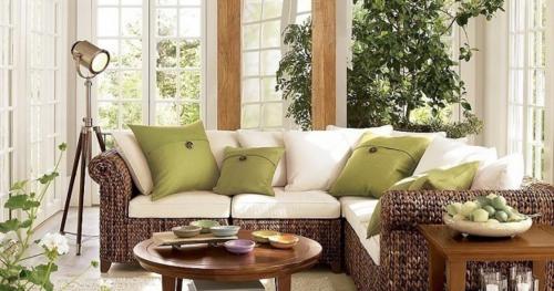 Стиль эко в ванной. Материалы 13