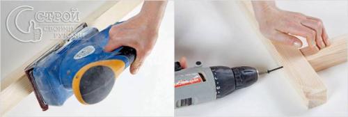 Ширма из брусков. Изготовление рам