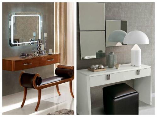 Встроенный в шкаф туалетный столик. Пять уникальных идей для маленькой комнаты