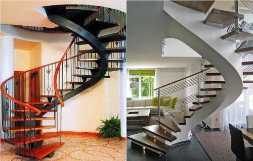 Косоур. Лестницы на косоурах прямые и с поворотом