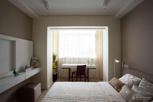 Дизайн маленькой комнаты с балконом. Дизайн спальни с балконом — расширение пространства.