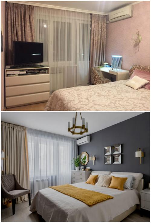 Ремонт в брежневке 2-комнатной. Бюджетный ремонт двушки 49 м  в «брежневке»: фото до и после