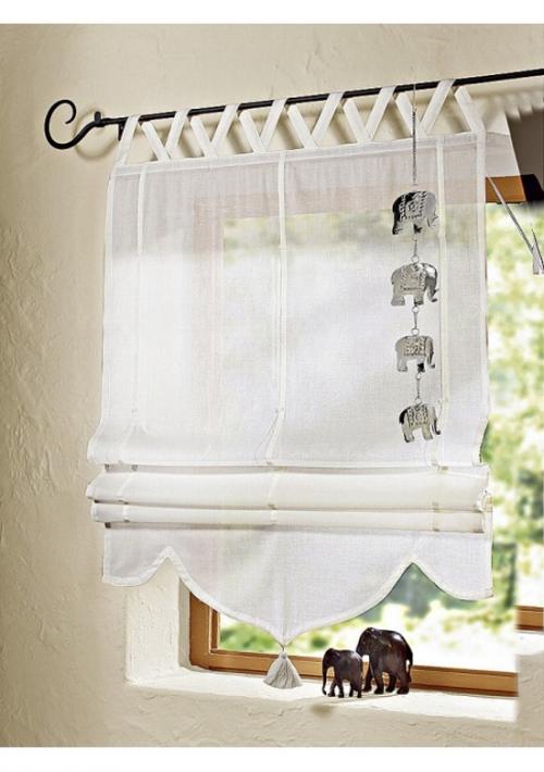 Римские шторы в проем окна. Механическое крепление надежнее