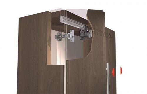 Складные двери для кухонных шкафов. Виды механизмов: Hettich, Blum, Boyard
