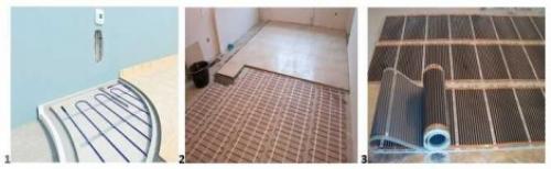 Инфракрасный теплый пол или водяной теплый пол. Как выбрать теплый пол под плитку 02