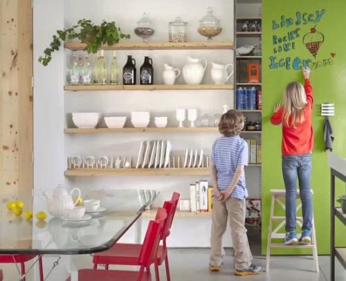 Стена грифельная в детской. Грифельная стена, маркерная стена — особенности оформления детской