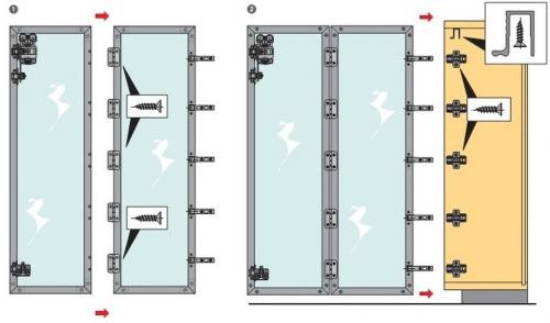 Складные двери для кухонных шкафов. Виды механизмов: Hettich, Blum, Boyard