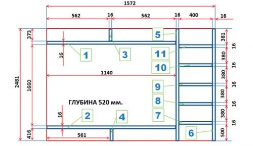 Двери для встроенного шкафа своими руками. Пример расчёта габаритных размеров раздвижных дверей