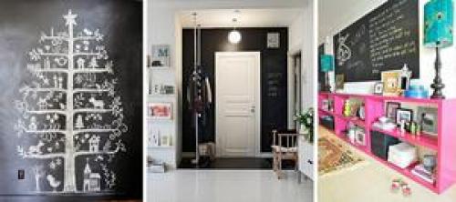 Стена грифельная в детской. Грифельная стена, маркерная стена — особенности оформления детской 04