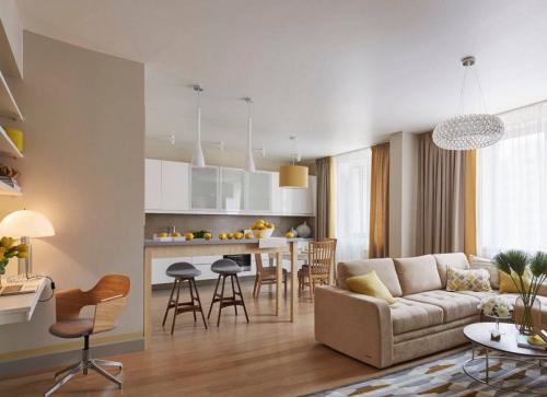 Трешка дизайн. Дизайн-проект трехкомнатной квартиры 44, 60, 75, 80 кв. м