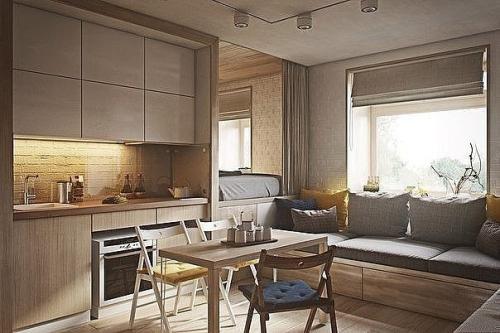 Компактная квартира — студия. Как Вам дизайн? 05