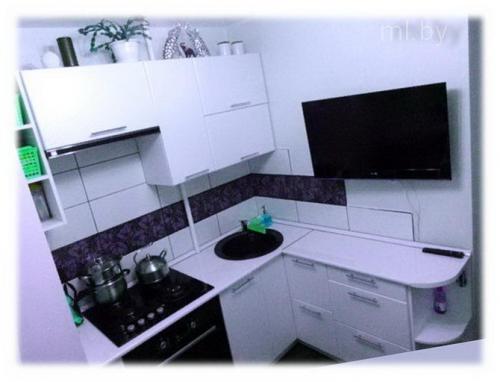 Кухня два на два. Расположение мебели 11