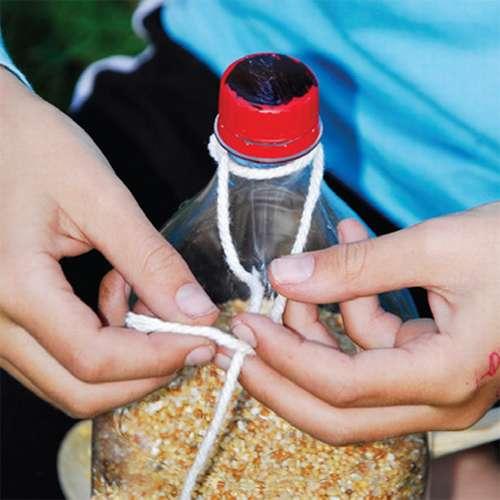 Необычная кормушка для птиц. 4 опорных столба. 16