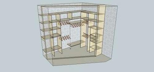 Как в однокомнатной квартире сделать гардеробную. Вместительный гардероб в маленькой комнате: особенности хранения 09
