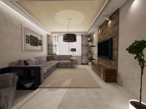 Дизайн гостиных комнат обычных квартир. Расположение мебели и бытовой техники