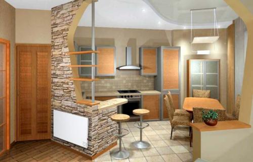 Кухня в узком коридоре. Особенности дизайна кухни-прихожей