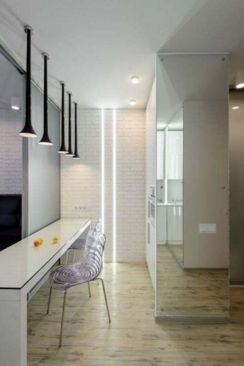 Комната и кухня в одном помещении. Планировка совмещенной кухни со столовой 10