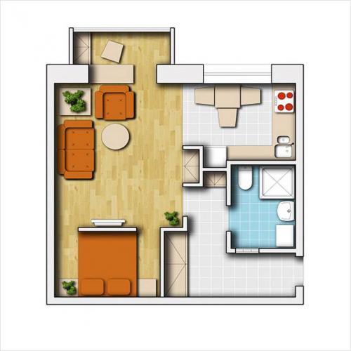 Переделка 2 комнатной квартиры в 3 х комнатную. Двухкомнатная хрущевка: переделка 17
