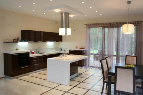 Комната и кухня в одном помещении. Планировка совмещенной кухни со столовой