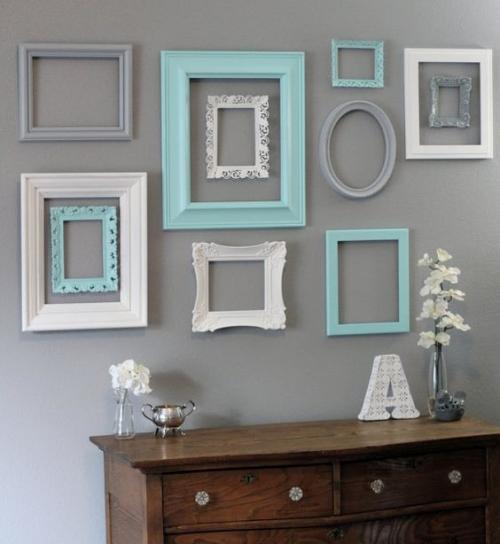 Как оформить пустую стену. Чем украсить стены комнаты – картины и полки 07