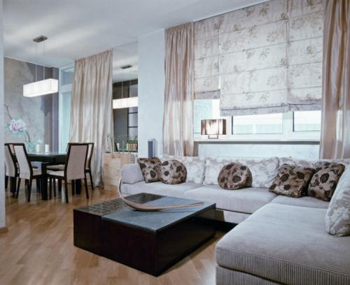 Римская штора для ванной. Римские шторы для разных интерьеров