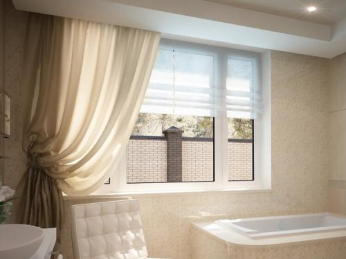 Как оформить маленькое окно в ванной. Декорирование окна в ванной комнате