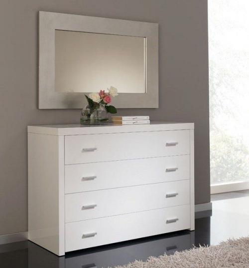 Белый комод в интерьере 04