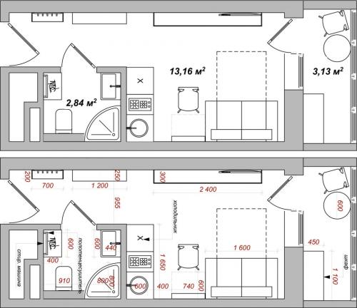 Дизайн — проект квартиры — студии 09