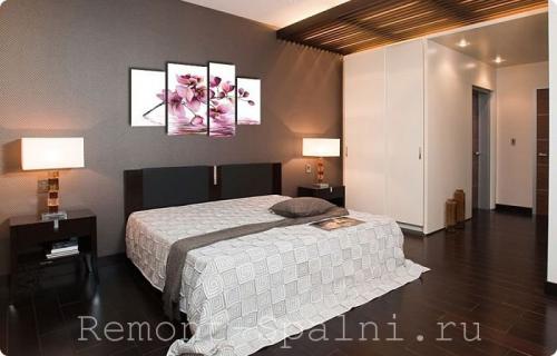 Отделка стены в спальне над кроватью. Как оформить стену над кроватью