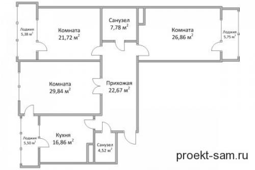 План 3 комнатной квартиры. Планировка трёхкомнатных квартир в новостройках