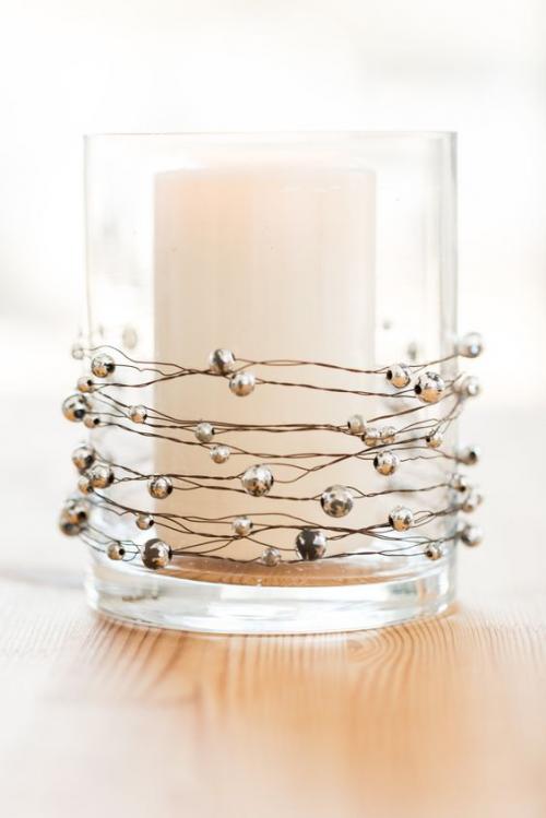 Идея декорирования стакана со свечой 01