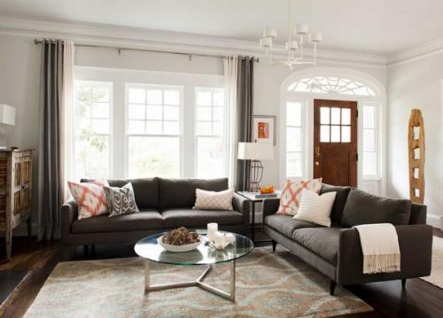 Как обставить зал с двумя диванами. В каких случаях два дивана лучше, чем один?